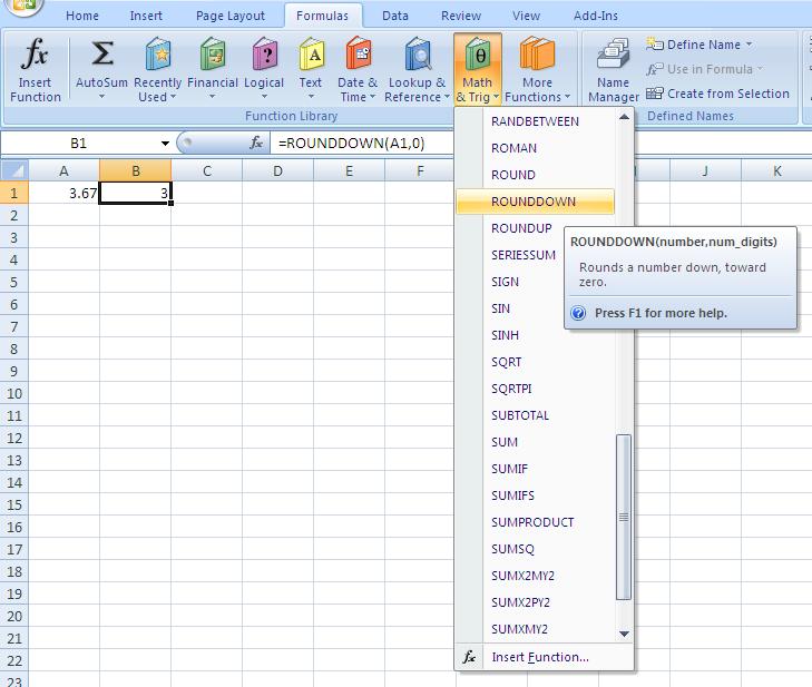 How Do You Truncate Numbers In Excel