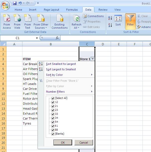 excel tabs not showing